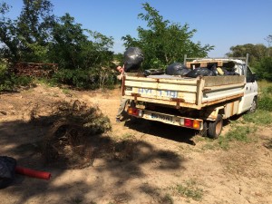 plus d'un camion de déchets récoltés